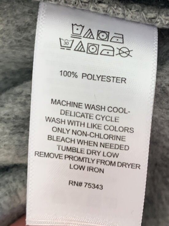 TELLURIDE CLOTHING CO 1/4 ZIP MOCK NECK GRAY FLEECE PULLOVER SMALL Men's Sweater - Picture 8 of 8